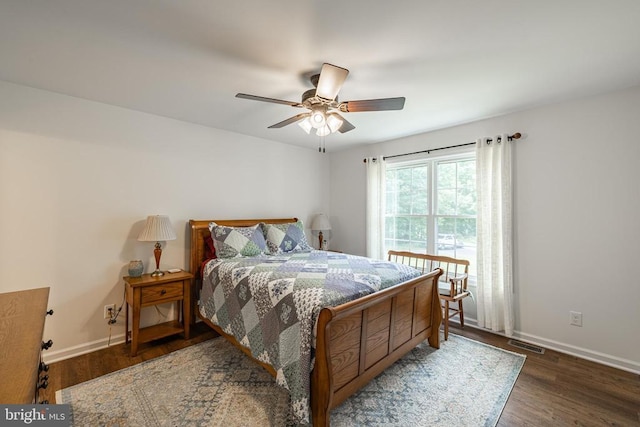 166 John Tucker Rd, Madison, VA 22727 - bedroom featuring wood finished floors, baseboards, and a ceiling fan