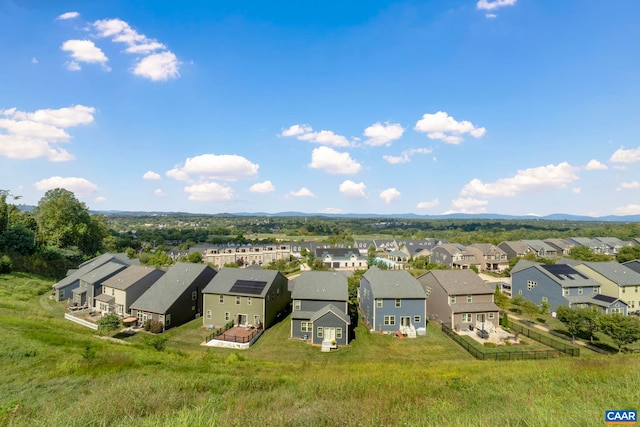 aerial perspective of suburban area