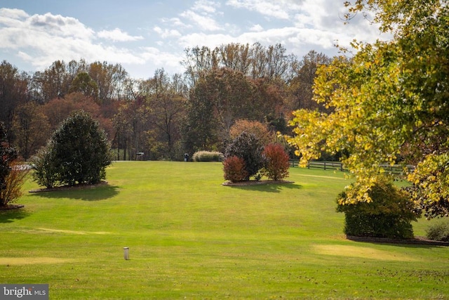 view of home's community featuring a lawn