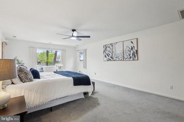 208 Mt Pleasant Dr, Locust Grove, VA 22508 - carpeted bedroom with baseboards and ceiling fan