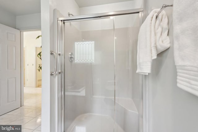 208 Mt Pleasant Dr, Locust Grove, VA 22508 - bathroom featuring a shower stall and tile patterned floors