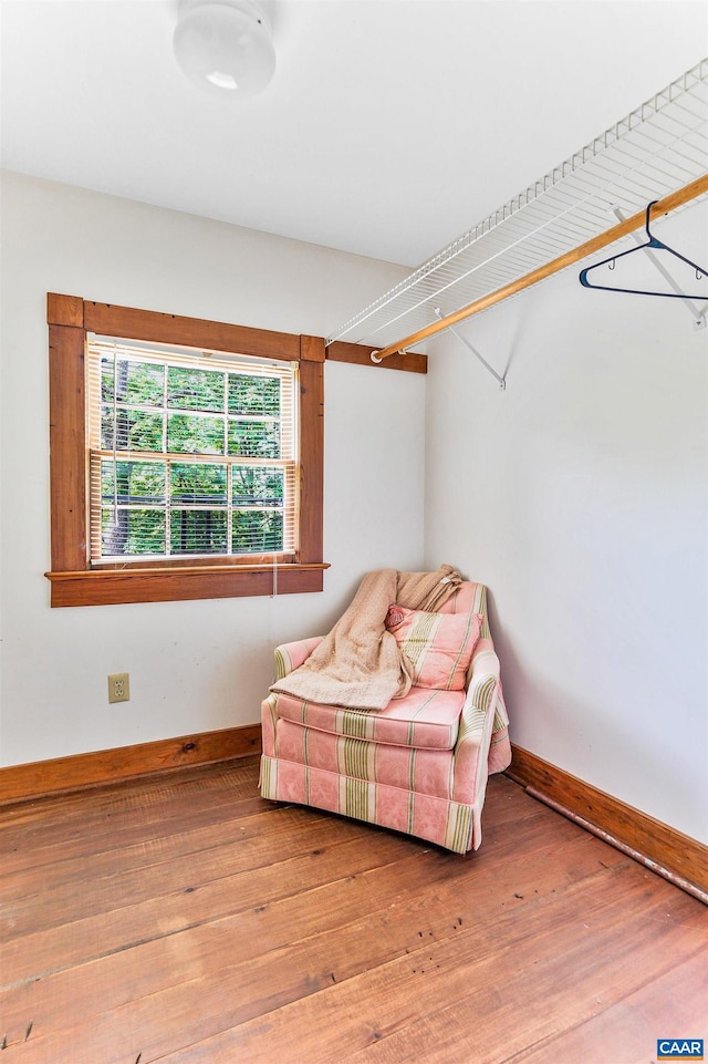 5722 James River Rd, Gladstone, VA 24553 - sitting room featuring baseboards and hardwood / wood-style floors