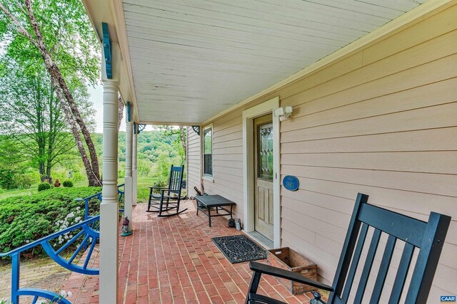 5722 James River Rd, Gladstone, VA 24553 - view of patio / terrace featuring a porch