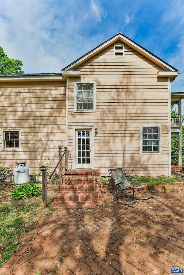 5722 James River Rd, Gladstone, VA 24553 - back of house with a patio area and entry steps