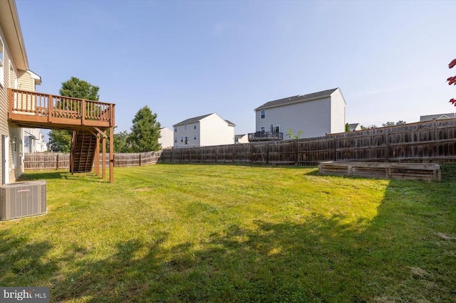 35367 Pheasant Ridge Rd, Locust Grove, VA 22508 - fenced backyard with stairs and a wooden deck