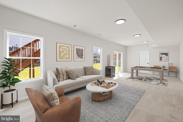 35367 Pheasant Ridge Rd, Locust Grove, VA 22508 - living area featuring carpet floors, plenty of natural light, and recessed lighting