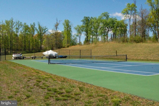 view of tennis court