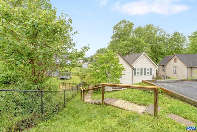 1216 Grove St, Charlottesville, VA 22903 - view of yard featuring a trampoline