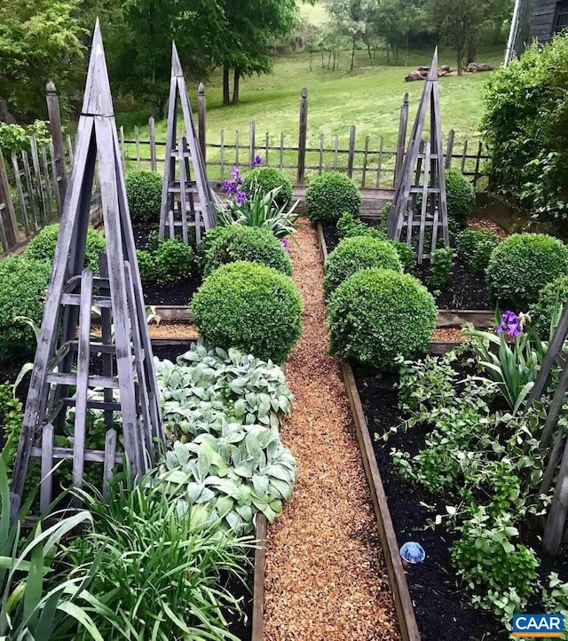 10064 Hatton Ferry Ln, Scottsville, VA 24590 - view of yard featuring a vegetable garden