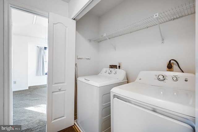 11175 Elwyn Ct, Fredericksburg, VA 22407 - laundry area with independent washer and dryer and carpet floors