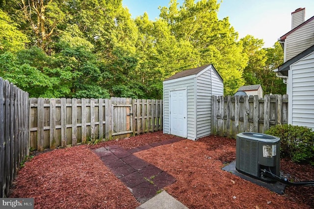 11175 Elwyn Ct, Fredericksburg, VA 22407 - fenced backyard featuring central AC unit