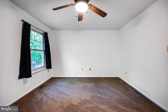 11175 Elwyn Ct, Fredericksburg, VA 22407 - unfurnished room featuring a ceiling fan, baseboards, and carpet