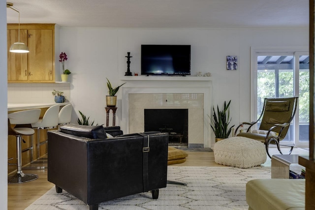 1217 Windsor Rd, Harrisonburg, VA 22801 - living area with a premium fireplace and light wood finished floors