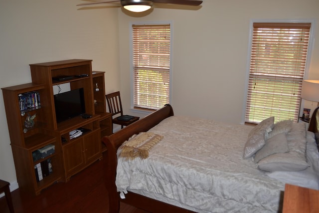 2894 Cullison Ct, Rockingham, VA 22801 - bedroom with wood finished floors and ceiling fan