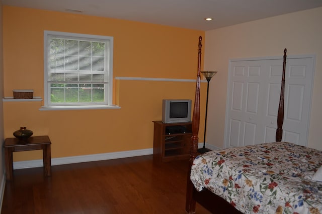 2894 Cullison Ct, Rockingham, VA 22801 - bedroom with dark wood finished floors, baseboards, and recessed lighting