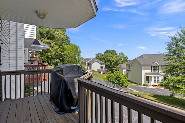 872 Camelot Ln, Harrisonburg, VA 22801 - wooden deck with a residential view and grilling area
