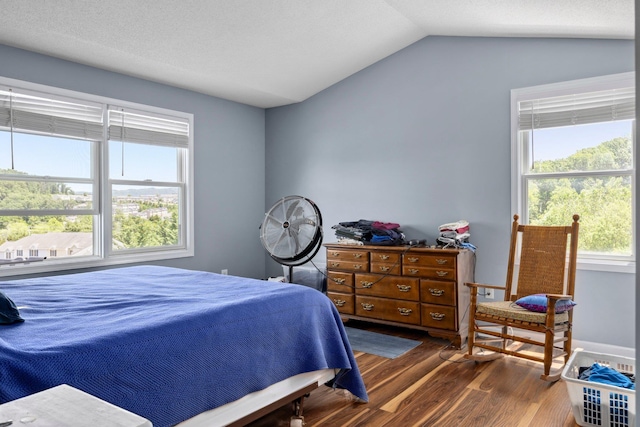 872 Camelot Ln, Harrisonburg, VA 22801 - bedroom featuring wood finished floors and lofted ceiling