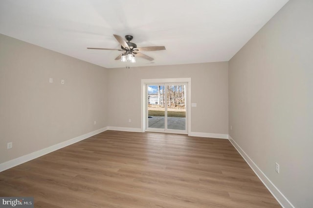 60 Laurelwood Dr, Mineral, VA 23117 - spare room with ceiling fan and light wood-style flooring
