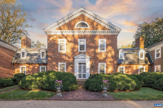 19184 Mt Sharon Rd, Orange, VA 22960 - view of front of home featuring a chimney and brick siding