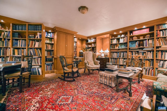 19184 Mt Sharon Rd, Orange, VA 22960 - living area with bookshelves