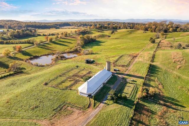 19184 Mt Sharon Rd, Orange, VA 22960 - birds eye view of property with a rural view and a mountain view