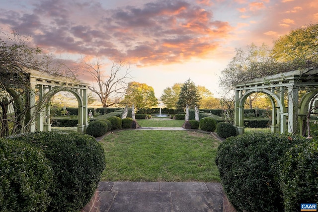 19184 Mt Sharon Rd, Orange, VA 22960 - view of yard at dusk