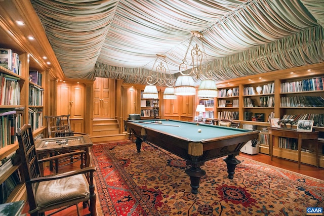 19184 Mt Sharon Rd, Orange, VA 22960 - rec room featuring wood finished floors and pool table