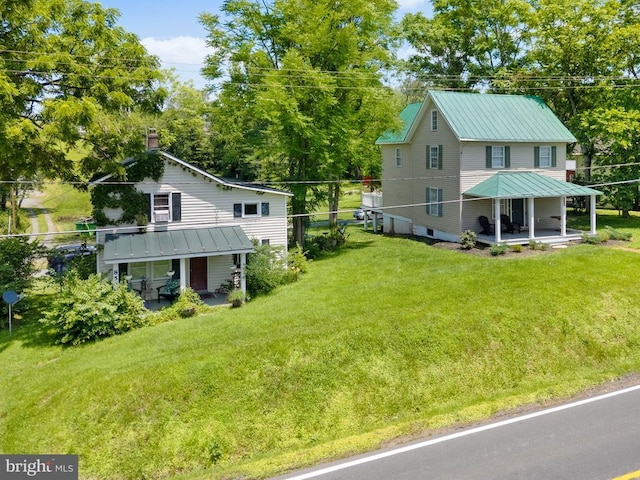 8558 Opal Rd, Warrenton, VA 20186 - view of green lawn with a patio and view of scattered trees