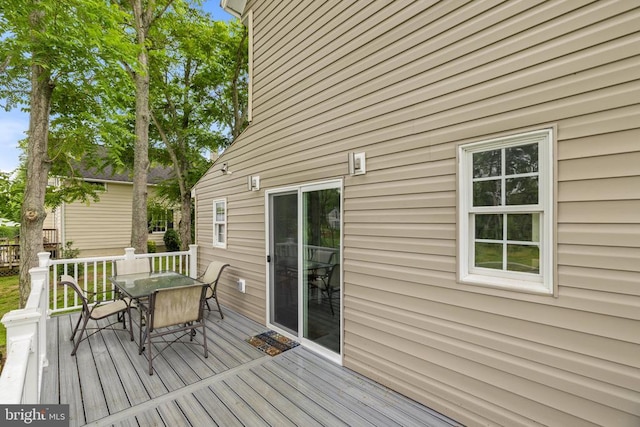 8558 Opal Rd, Warrenton, VA 20186 - wooden terrace featuring outdoor dining area