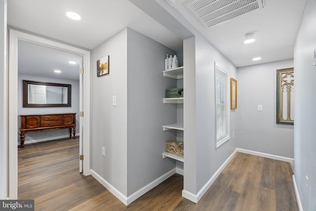 8558 Opal Rd, Warrenton, VA 20186 - corridor featuring wood finished floors and recessed lighting