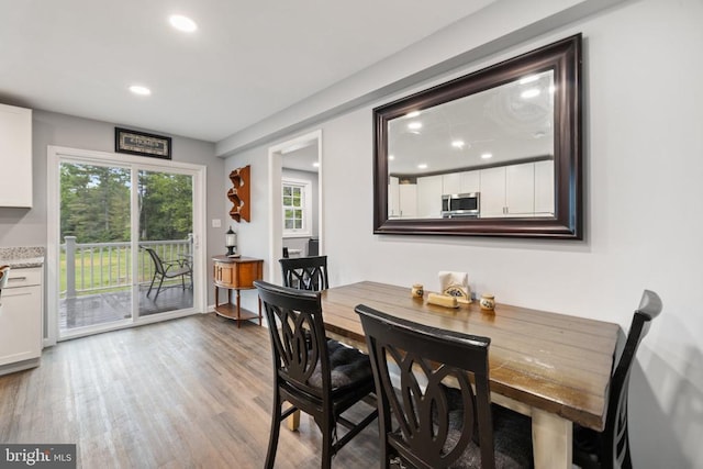 8558 Opal Rd, Warrenton, VA 20186 - dining area with recessed lighting and wood finished floors