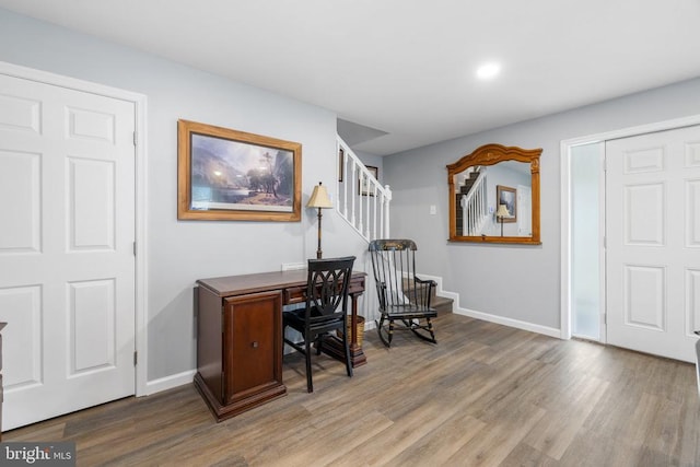 8558 Opal Rd, Warrenton, VA 20186 - office space with wood finished floors and recessed lighting