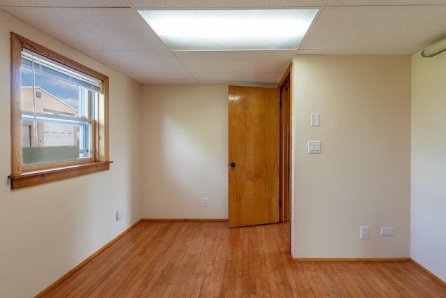10999 Orkney Grade, Mount Jackson, VA 22842 - empty room with light wood-style flooring, baseboards, and a drop ceiling