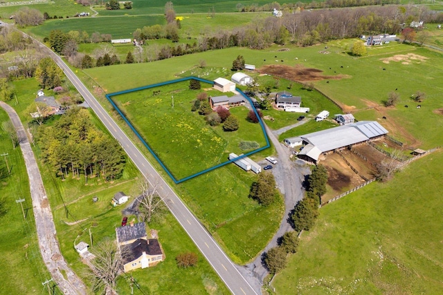 10999 Orkney Grade, Mount Jackson, VA 22842 - view of rural area featuring property parcel outlined and a pastoral area