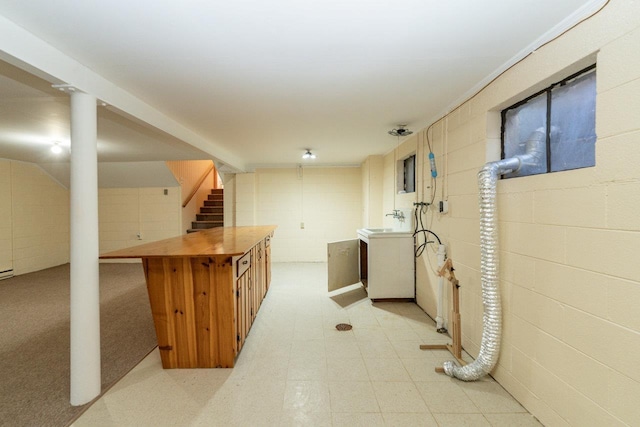 10999 Orkney Grade, Mount Jackson, VA 22842 - kitchen featuring washer / dryer