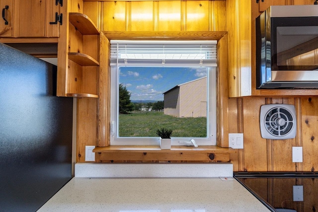 10999 Orkney Grade, Mount Jackson, VA 22842 - kitchen view of stainless steel microwave and brown cabinetry