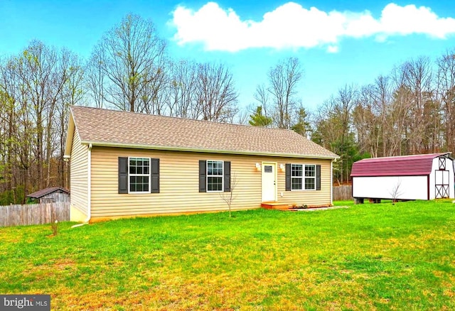 845 Seville Rd, Rochelle, VA 22738 - view of front of house featuring a storage shed and an outdoor structure