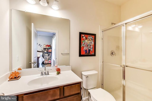 13001 Wipple Ct, Fredericksburg, VA 22407 - bathroom with vanity and a stall shower