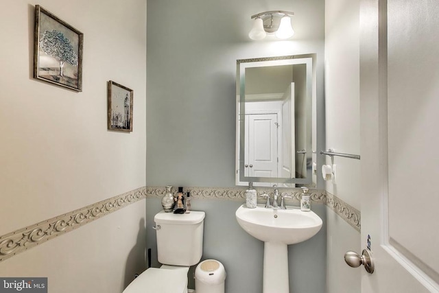 13001 Wipple Ct, Fredericksburg, VA 22407 - bathroom with toilet and a sink