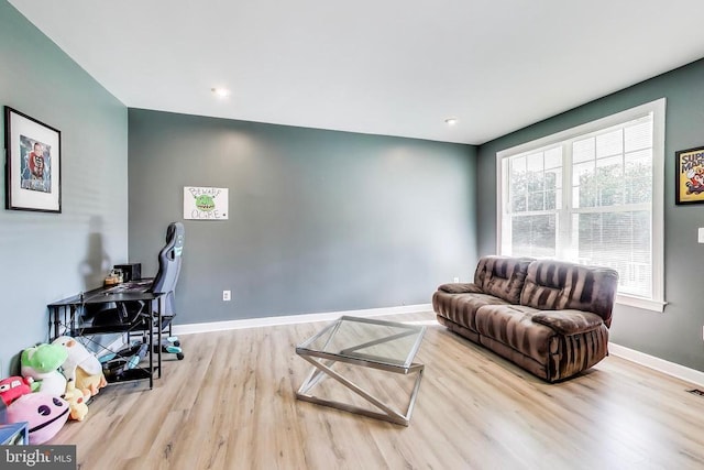 13001 Wipple Ct, Fredericksburg, VA 22407 - living room with wood finished floors and an office area