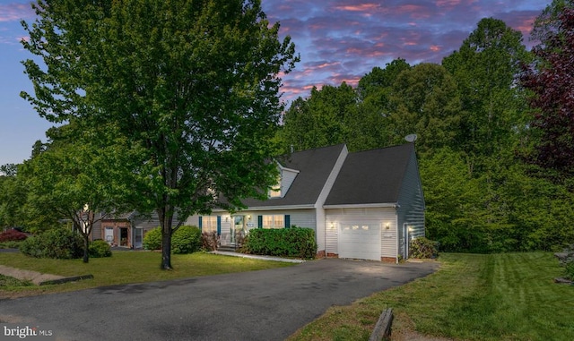 12107 Knight Ct, Fredericksburg, VA 22407 - new england style home with a garage, driveway, and a front yard