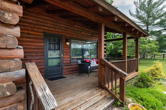 35 Bottom Rd S, Raphine, VA 24472 - view of wooden deck