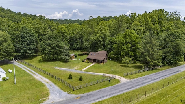 35 Bottom Rd S, Raphine, VA 24472 - overview of rural landscape featuring a heavily wooded area