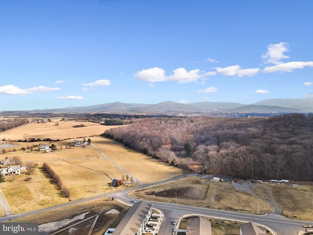 115 Rae Ct, Luray, VA 22835 - overview of rural landscape with a mountain backdrop