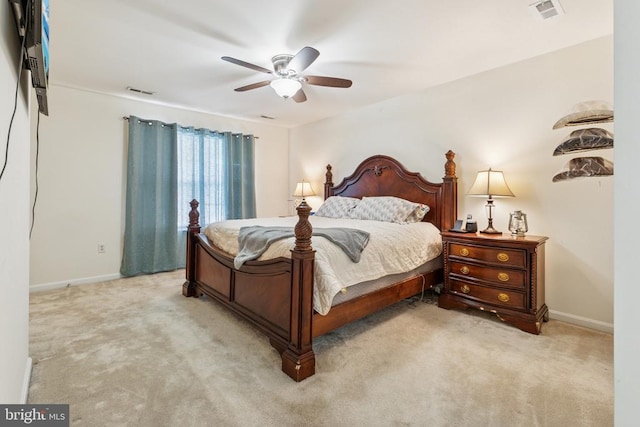12224 Stonehenge Dr, Fredericksburg, VA 22407 - bedroom with carpet floors, baseboards, and ceiling fan