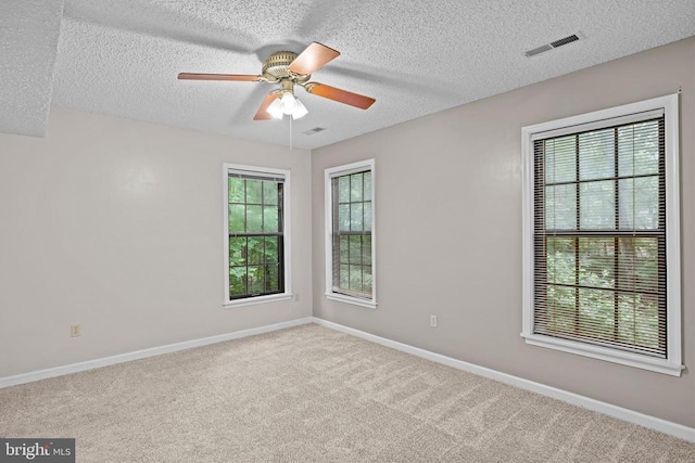 47 Marwood Dr, Palmyra, VA 22963 - carpeted spare room featuring plenty of natural light, a textured ceiling, and a ceiling fan