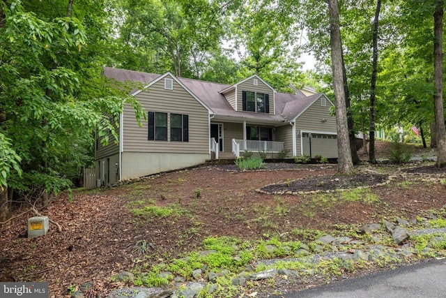 47 Marwood Dr, Palmyra, VA 22963 - new england style home with a porch and an attached garage