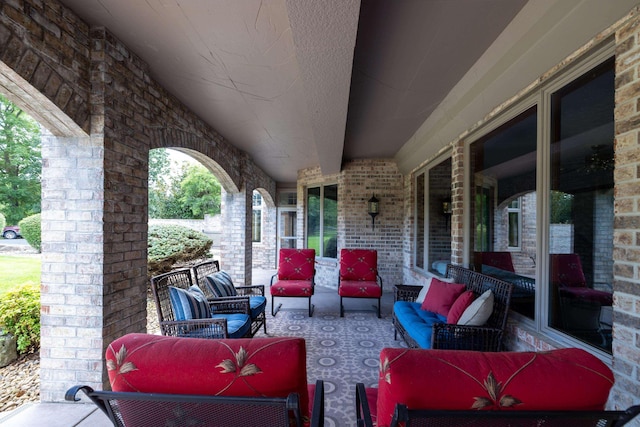 5090 Springhouse Cir, Rockingham, VA 22802 - view of patio with outdoor lounge area
