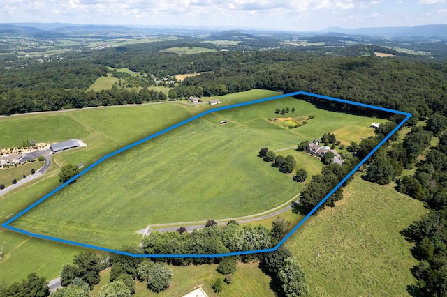 5090 Springhouse Cir, Rockingham, VA 22802 - birds eye view of property with a rural view and a view of trees