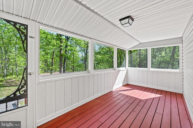 1905 Artillery Ridge Rd, Fredericksburg, VA 22408 - unfurnished sunroom featuring vaulted ceiling